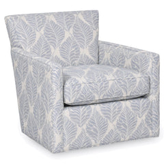King Hickory Ruskin Swivel Chair in Folly Surf