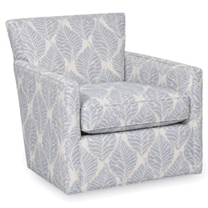 King Hickory Ruskin Swivel Chair in Folly Surf