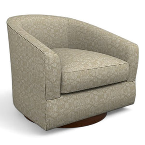 Best Chair Ennely Linen Fabric Swivel Barrel Chair
