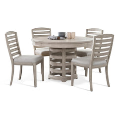 American Woodcrafters Heritage Coast 5-Piece Round Dining Set Sea Oat