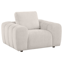 Coaster Burnett Chenille Upholstered Accent Chair Ivory