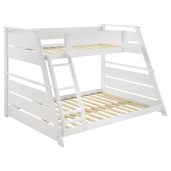 Coaster Holden Wood Veneer Twin Over Full Bunk Bed White
