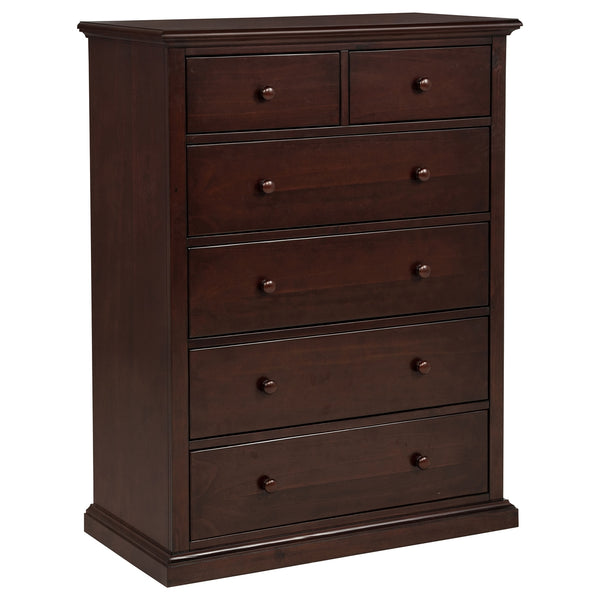 Coaster Sumerlin 6-Drawer Bedroom Chest Of Drawers Cappuccino