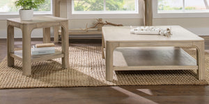 Coaster Solano 2-Piece Square Coffee Table Set Weathered Mango