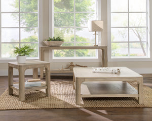 Coaster Solano 3-Piece Square Coffee Table Set Weathered Mango