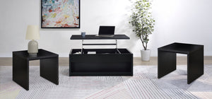 Coaster Knapp 3-Piece Lift Top Coffee Table Set Black