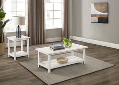 Coaster Payne 2-Piece Coffee & End Table Set Distressed White