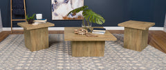 Coaster Devar 3-Piece Square Coffee & End Table Set Mango