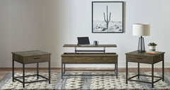 Coaster Byers 3-Piece Lift Top Coffee & End Table Set Brown Oak
