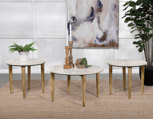 Coaster Aldis 3-Piece Coffee & End Table Set White
