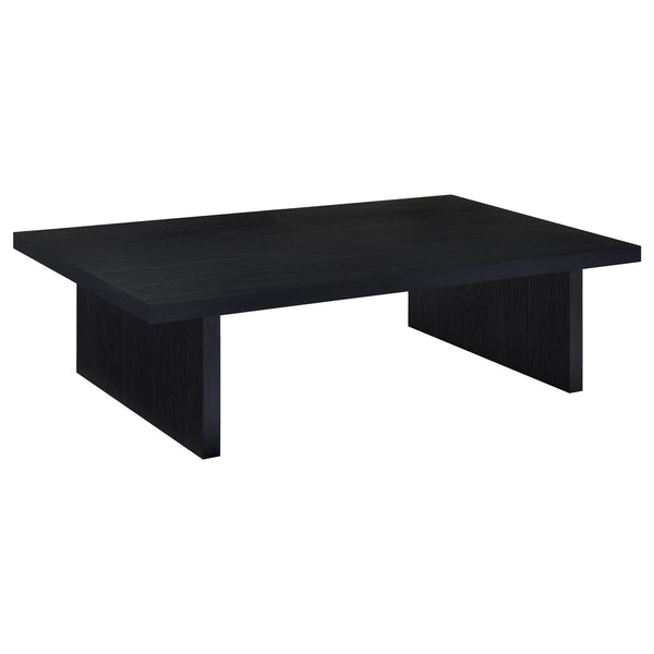 Coaster Max Rectangular Engineered Laminate Coffee Table Black