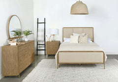 Coaster Arini 4-Piece California King Bedroom Set Cream & Sand Wash