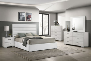 Coaster Felicity 5-Piece California King Bedroom Set White High Gloss