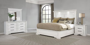 Coaster Mckinney 4-Piece California King Bedroom Set Vintage White