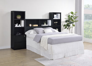 Coaster Westpark 3-Piece Full Bedroom Set Bookcase Headboard Black