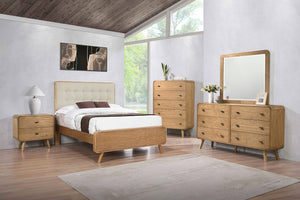 Coaster Robyn 5-Piece Full Bedroom Set Light Ash