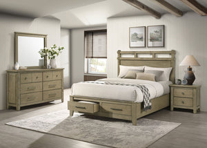 Coaster Hazlewood 4-Piece King Bedroom Set Vineyard Oak