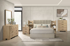 Coaster Arielle 5-Piece King Bedroom Set Light Oak