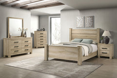 Coaster Oakglen 5-Piece Queen Bedroom Set Weathered Oak