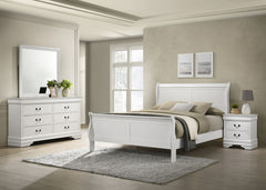 Coaster Louis Philippe 4-Piece Queen Bedroom Set White