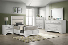 Coaster Miranda 5-Piece Twin Bedroom Set White