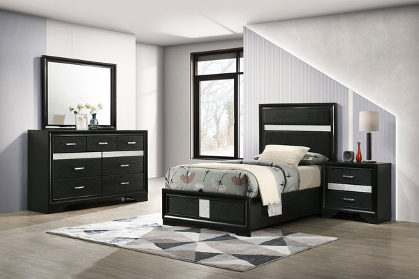 Coaster Miranda 4-Piece Twin Bedroom Set Black