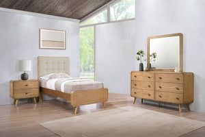 Coaster Robyn 4-Piece Twin Bedroom Set Light Ash