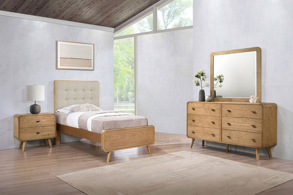 Coaster Robyn 4-Piece Twin Bedroom Set Light Ash