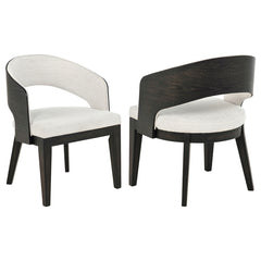 Coaster Leandro Upholstered Dining Arm Chair Cream