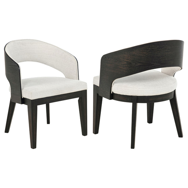 Coaster Leandro Upholstered Dining Arm Chair Cream