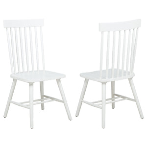Coaster Andrews Windsor Spindle Back Dining Side Chair White