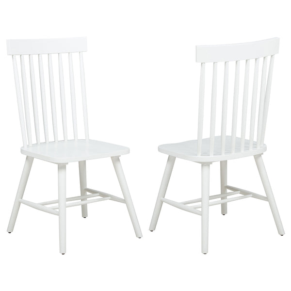Coaster Andrews Windsor Spindle Back Dining Side Chair White