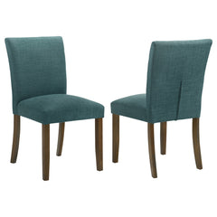 Coaster Cantley Upholstered Dining Side Chair Teal Blue
