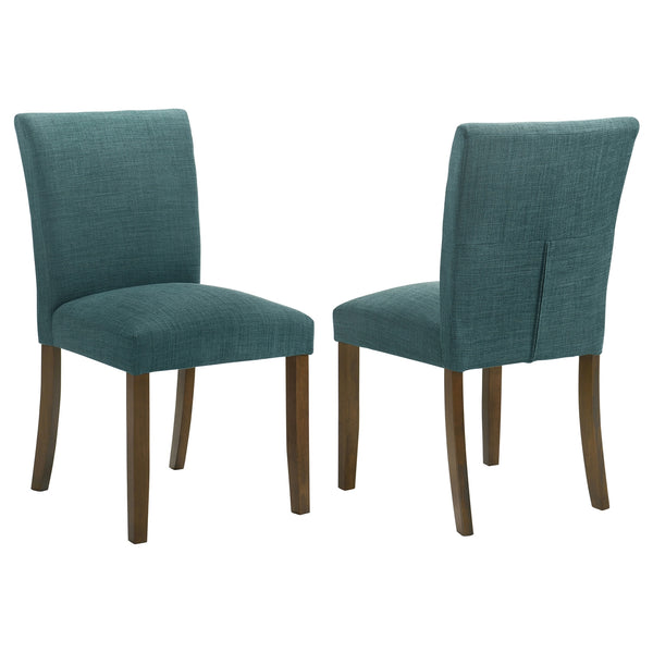 Coaster Cantley Upholstered Dining Side Chair Teal Blue