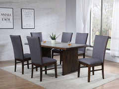 Coaster Sherwood 7-Piece Rectangular Dining Table Set Brown