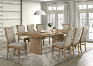 Coaster Adina 9-Piece Extension Dining Set Distressed Light Brown