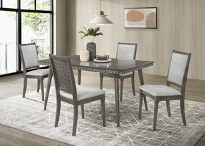 Coaster Onslow 5-Piece 59-Inch Rectangular Dining Set Dark Brown