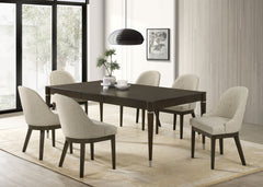Coaster Reseda 7-Piece Rectangular Dining Set Ash Brown