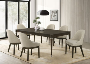 Coaster Reseda 7-Piece Rectangular Dining Set Ash Brown