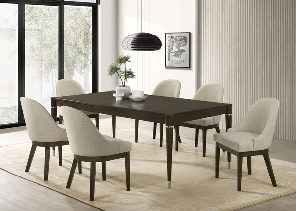 Coaster Reseda 7-Piece Rectangular Dining Set Ash Brown