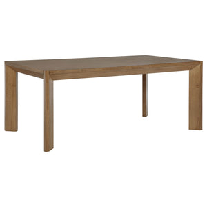 Coaster Bruner 72-Inch Rectangular Wood Dining Table Natural Brown
