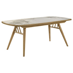 Coaster Croyden 73-Inch Rectangular Dining Table Weathered Natural