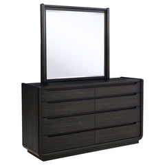 Coaster Leandro 8-Drawer Bedroom Dresser With Mirror Burnished Black