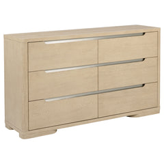 Coaster Ladera 6-Drawer Bedroom Dresser Light Elm