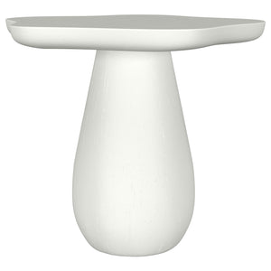 Coaster Perth 17-Inch Side Table With Cloud-Shaped Top Off White