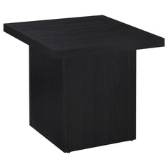 Coaster Devar Square Engineered Laminate End Side Table Black