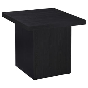 Coaster Devar Square Engineered Laminate End Side Table Black