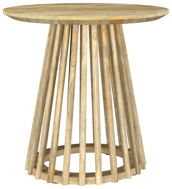 Coaster Touhy Round Solid Wood End Side Table Natural Mango