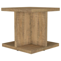 Coaster Cortona Square Engineered Wood End Side Table Mango
