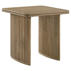 Coaster Adina Square Wood Side End Table Distressed Light Brown